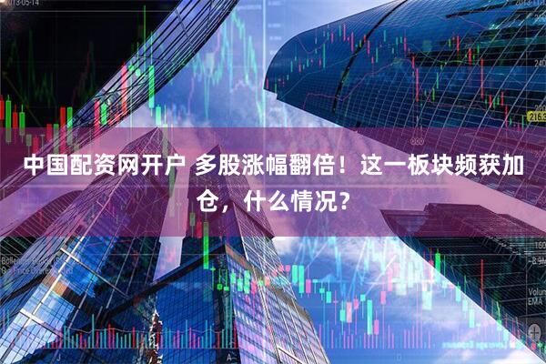 中国配资网开户 多股涨幅翻倍！这一板块频获加仓，什么情况？